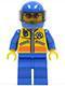 LEGO Minifigure-Coast Guard City - Motorcyclist-Town / City / Coast Guard-CTY063-Creative Brick Builders